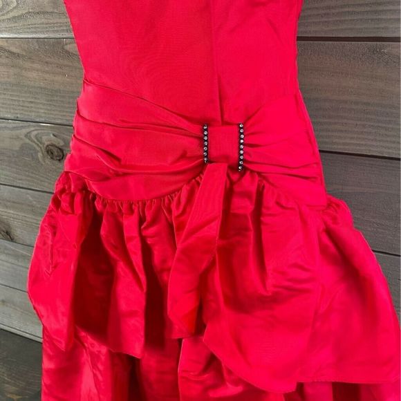 Gunne Sax Cocktail Dress Red Valentine Vintage 5/6 - Picture 2 of 8